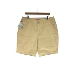 Woman Within Yellow Denim Bermuda Shorts Womens Size 18W New